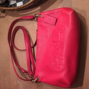 Coach pink purse crossbody